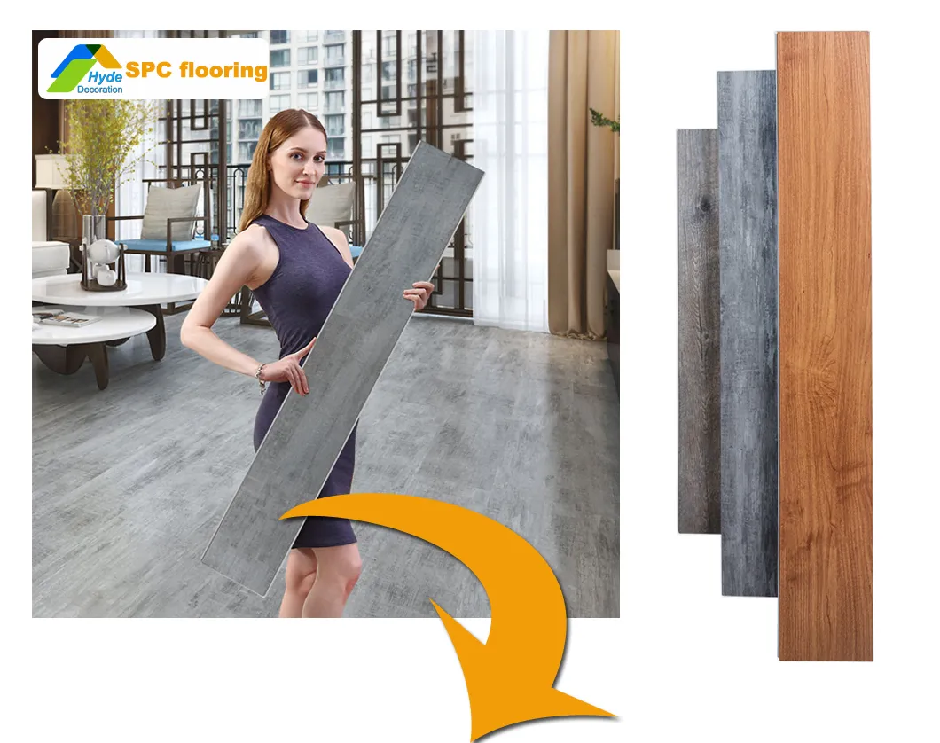 Anti-Slip Indoor, Bathroom, Toilet, Office, Living Room Spc Vinyl Flooring