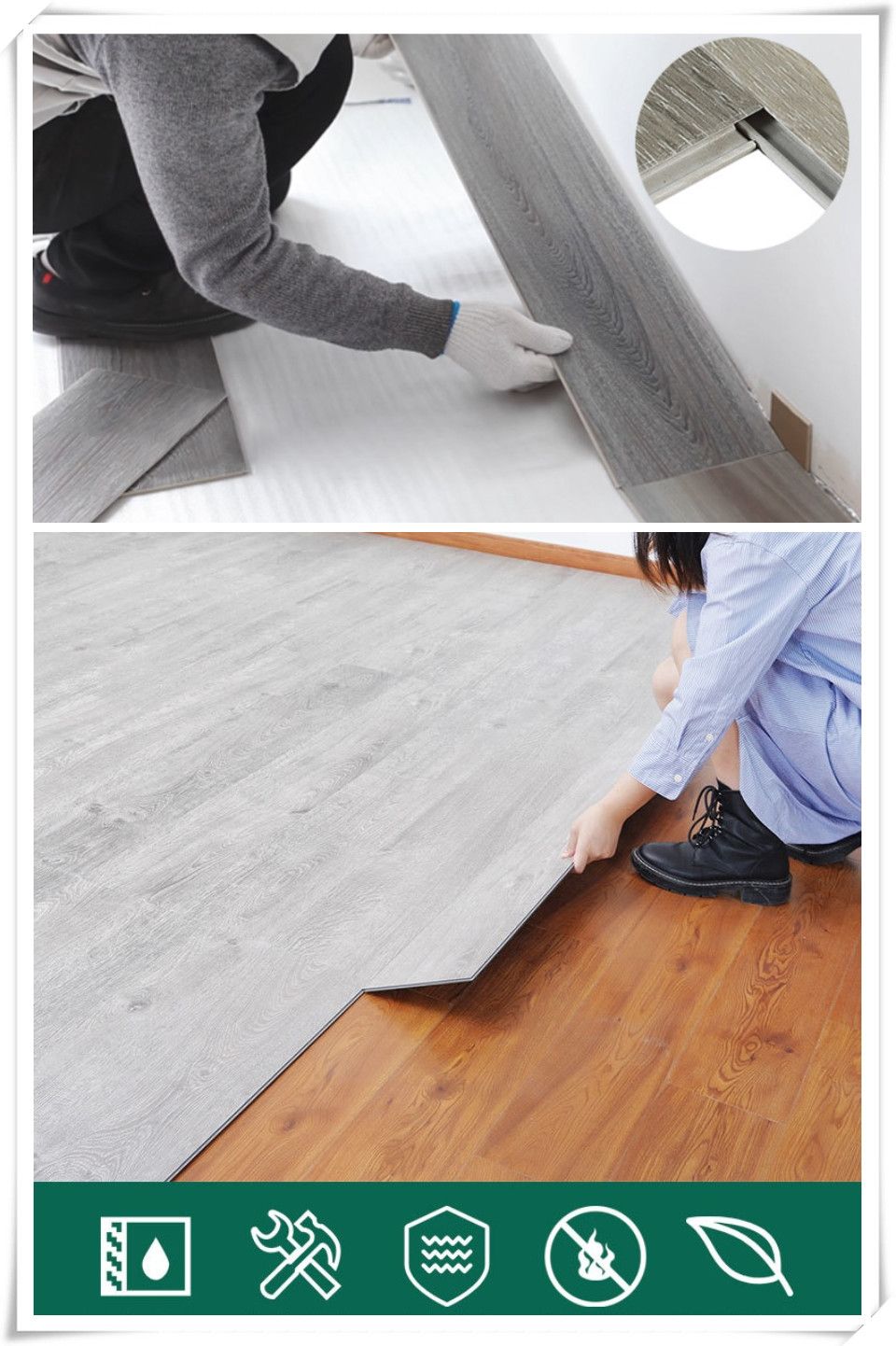 Anti Slip PVC Vinyl Floor France Kajaria Floor Tiles Price
