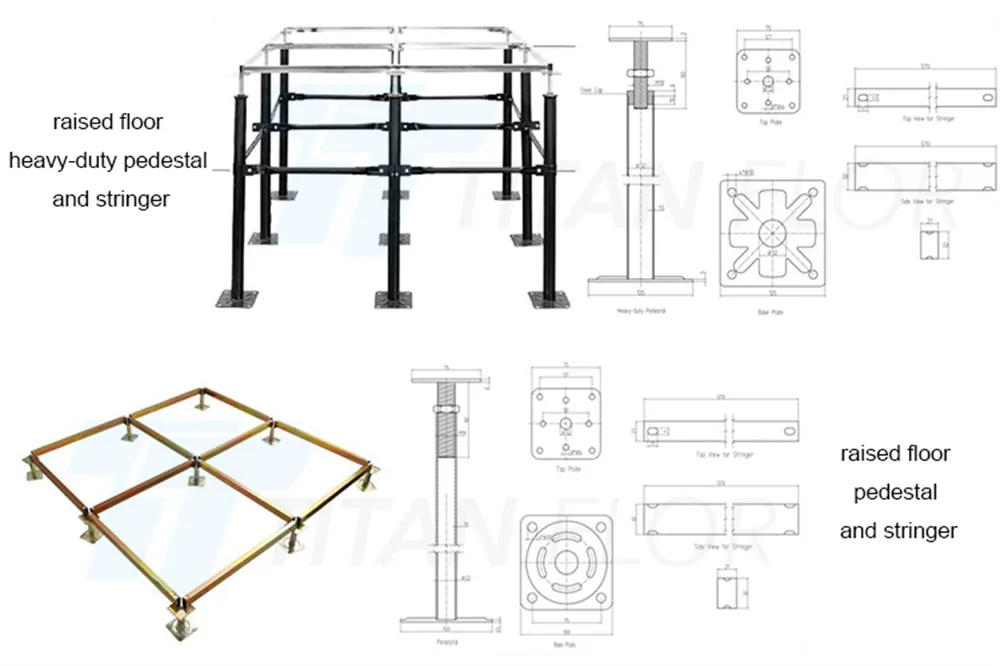 Anti Static HPL Finish Raised Floor for Data Center