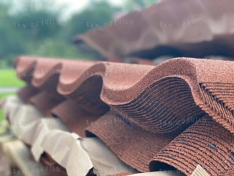 Anti Storm Light Weight Construction Materialtypes of Timor-Lestestostone Coated Roof Tile