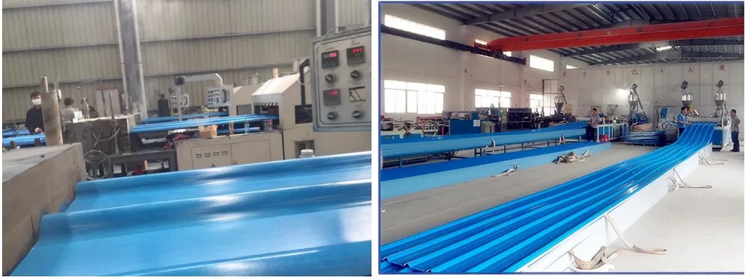 Apvc Corrugated UPVC Trapezoid Plastic Roof Sheet 900-1130mm