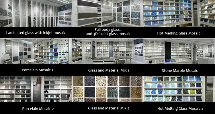 Arabesque Backsplash Fish Scale Blue Mosaic Tile for Swimming Pools