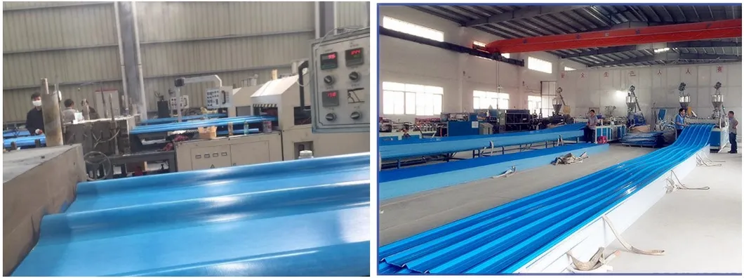 ASA Coated Apvc Corrugated Plastic Roofing Sheets 900mm-1130mm Width