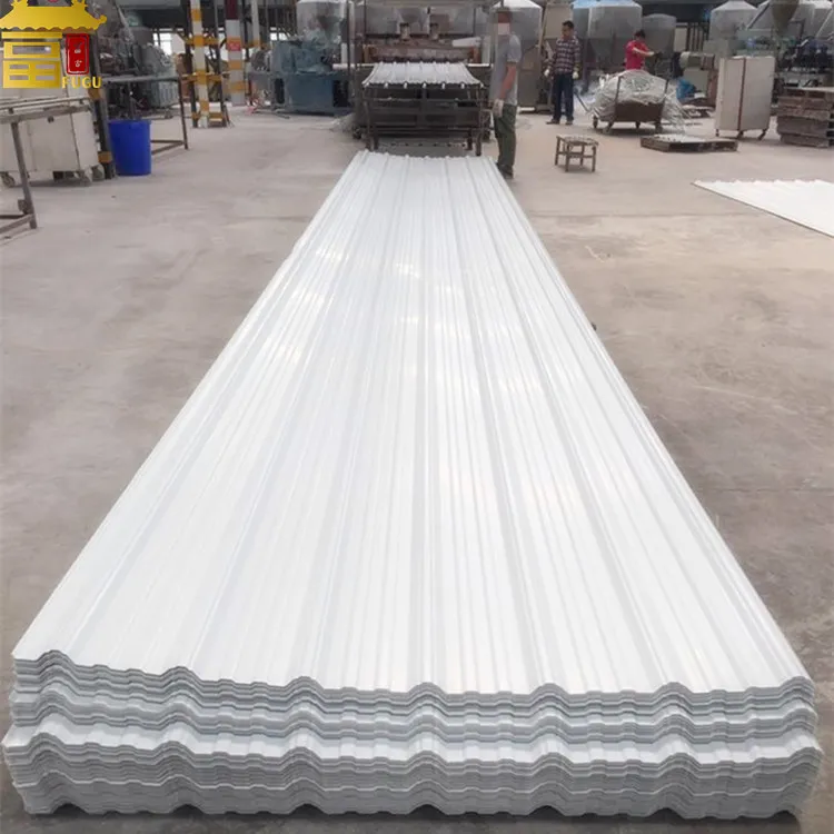 ASA Coated Apvc Corrugated Plastic Roofing Sheets 900mm-1130mm Width