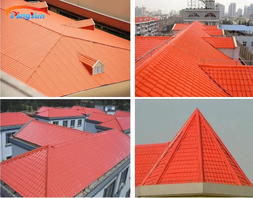 ASA Coated PVC Synthetic Resin Roof Tile for Temple