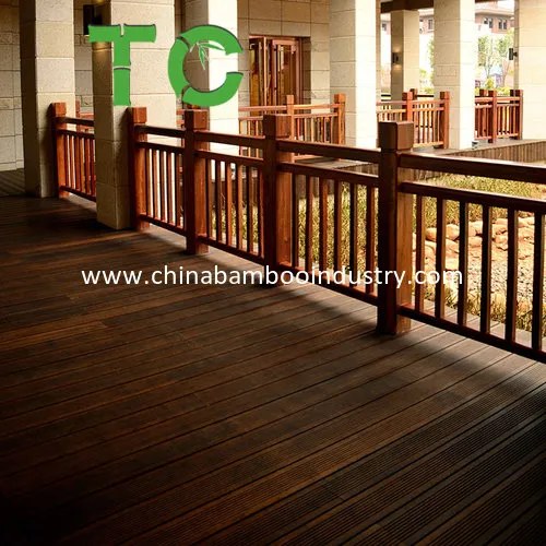 Bamboo Carbonized Bamboo Decking Outdoor Bamboo Flooring Natural Deck Flooring