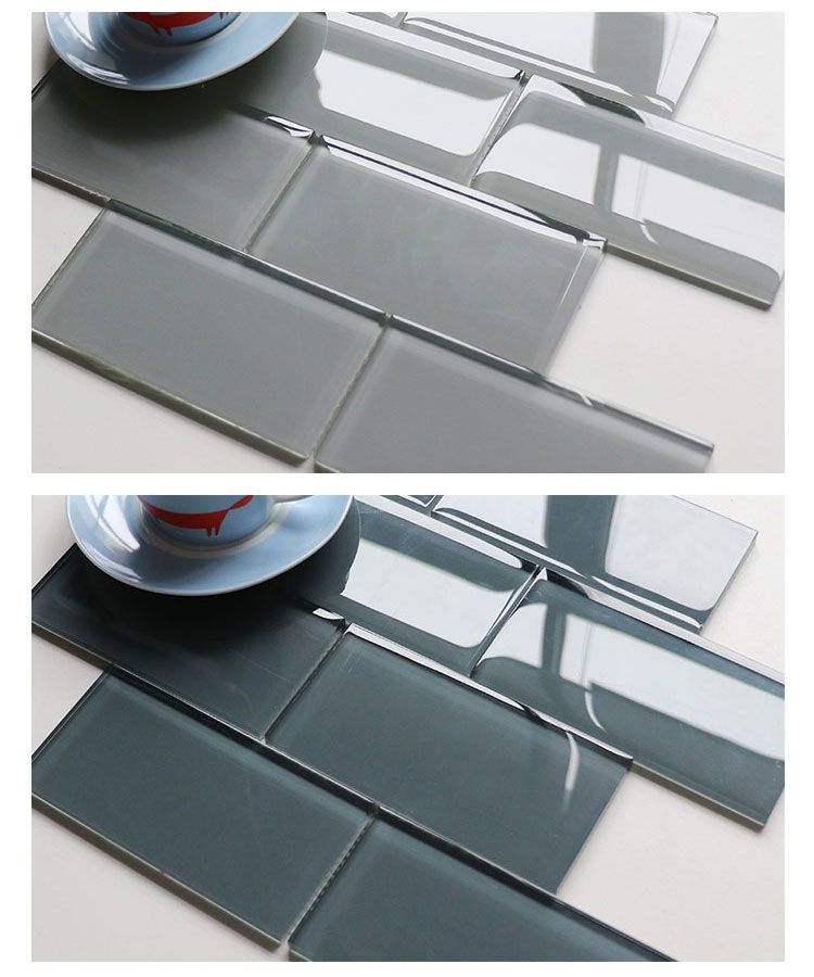 Bar Shop Background Decor Subway Glass Mosaic Tile in 300X300mm