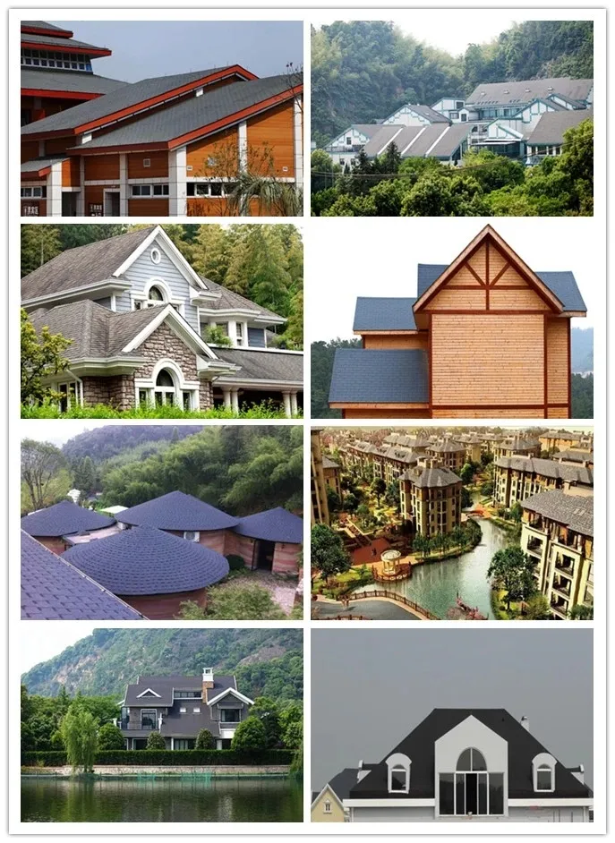 Building Material Dimensional Fibreglass Green Roof Zhejiang Jingda 1000*333mm Laminated Roofing Shingles Construction Material