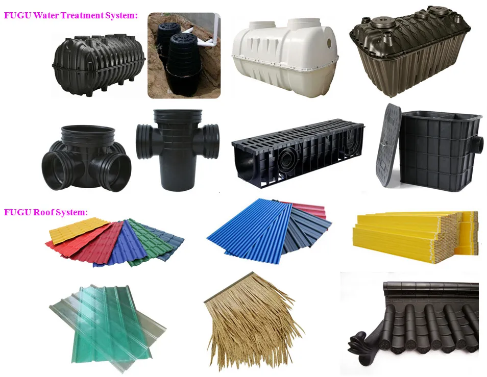 Building Materials ASA PVC Material Roof Tile Waterproof Synthetic Resin Tile