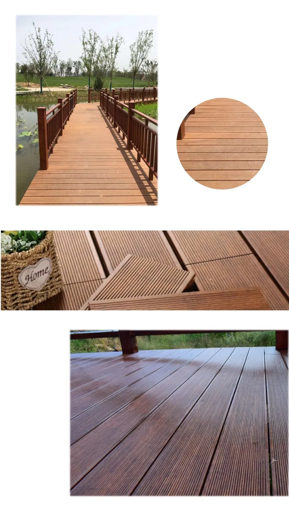 Building Materials Bamboo Home Decoration Bamboo Flooring for Beach House