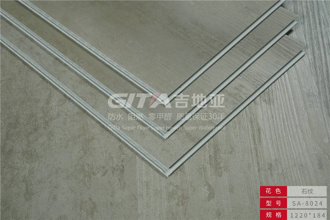 Buliding Material Plastic Spc Vinyl Lvt Flooring with Click