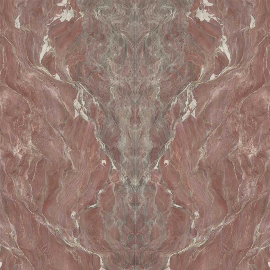 Calacatta White Big Size Porcelain Tile Bookmatch Slab for Wall Background, Table Countertop Ceramic Tile Large Format