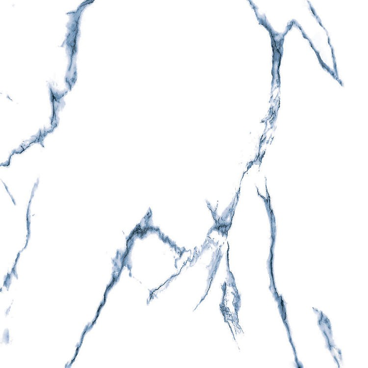 Cararra White Marble Looking Full Polished Glazed Porcelain Floor Tile for Home Decoration