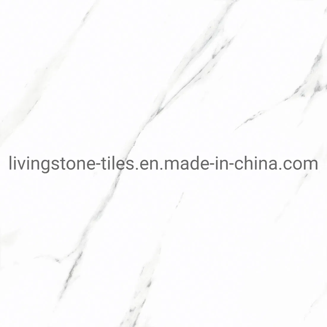 Cararra White Tile with Random Pattern