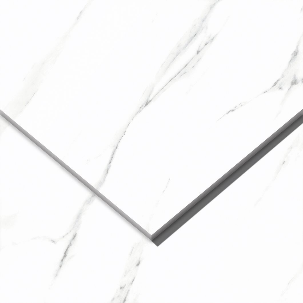 Cararra White Tile with Random Pattern