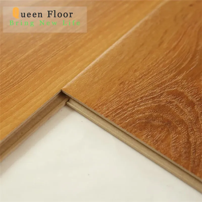 Champagne Brushed Square Edge/V-Groove/U-Groove AC5 HDF Laminate Flooringfob Referen
