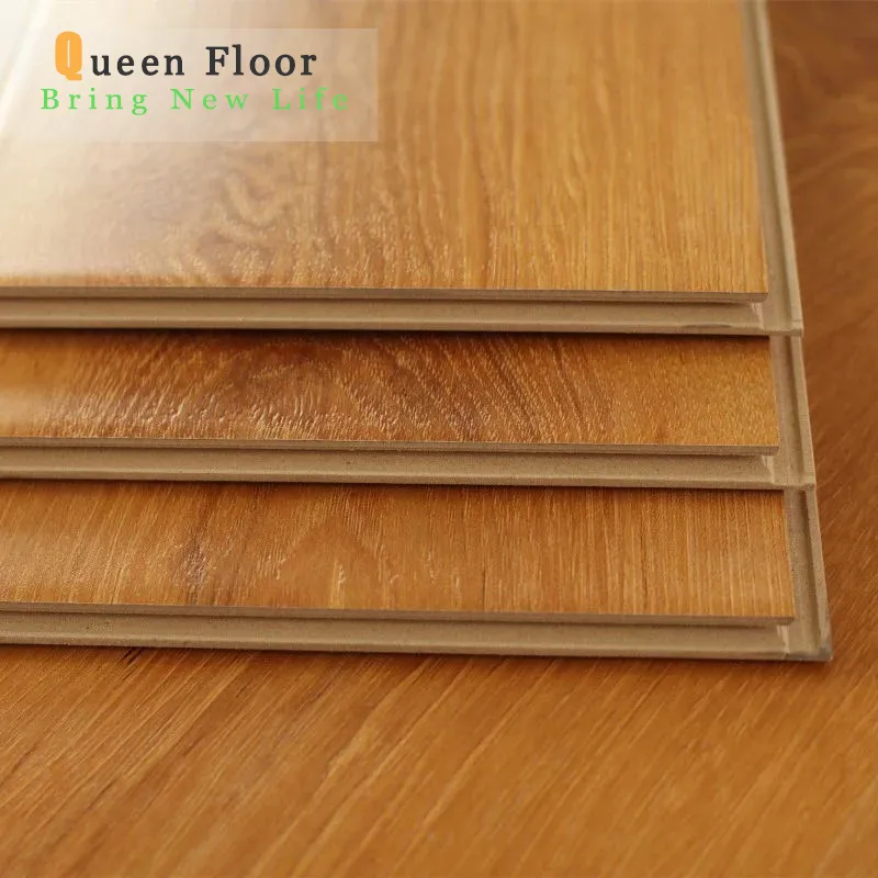 Champagne Brushed Square Edge/V-Groove/U-Groove AC5 HDF Laminate Flooringfob Referen