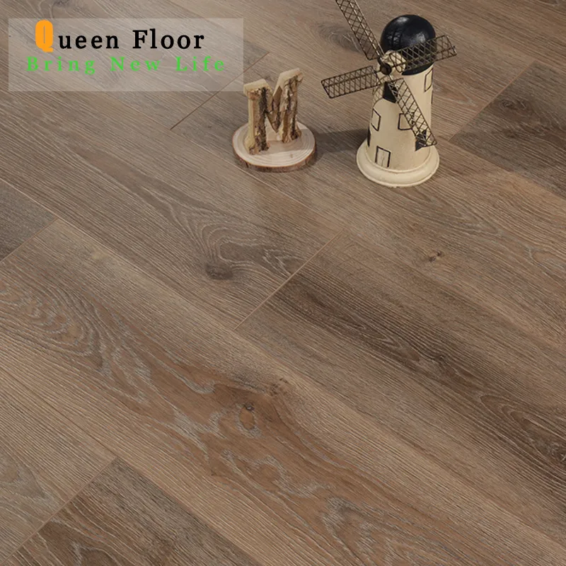 Champagne Brushed Square Edge/V-Groove/U-Groove AC5 HDF Laminate Flooringfob Referen