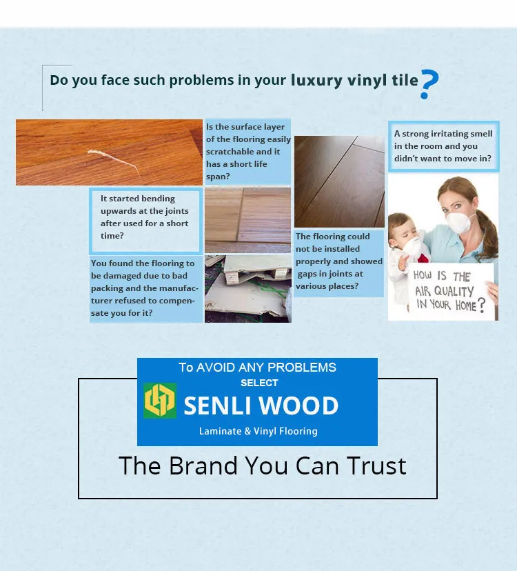 Cheap 2mm 3mm Wood Look Lvt Dry Back PVC Flooring