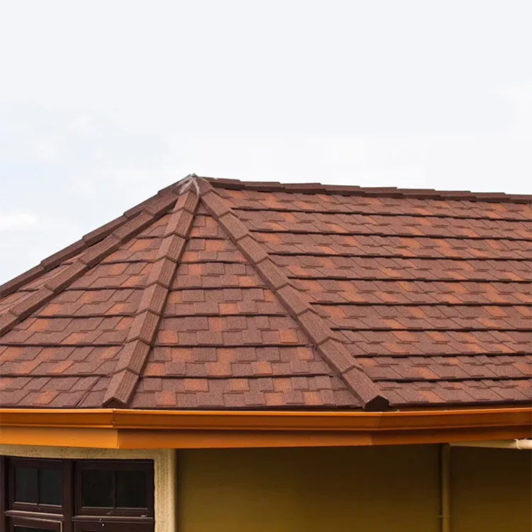 Cheap Galvalume Steel Color Stone Metal Tile Accessories Arc Ridge Tile for Sale