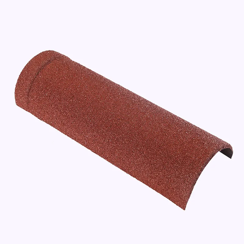 Cheap Galvalume Steel Color Stone Metal Tile Accessories Arc Ridge Tile for Sale
