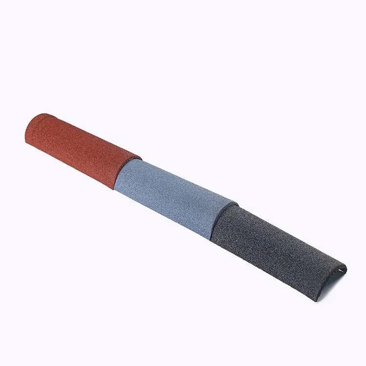 Cheap Galvalume Steel Color Stone Metal Tile Accessories Arc Ridge Tile for Sale