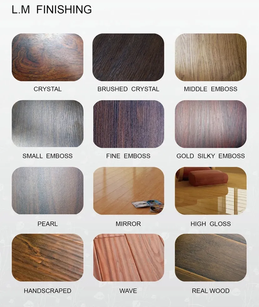 Cheap Wholesale Valinge Click Non Slip 8mm AC3 AC4 AC5 Walnut Laminate Flooring Factory Sale