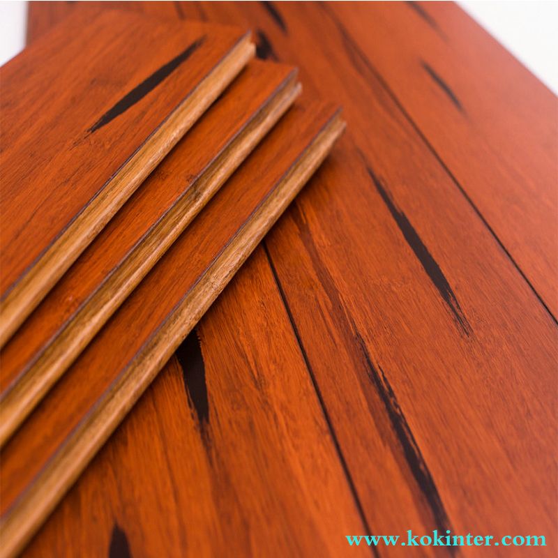 Cheapest Indoor Usage Strand Woven Bamboo Plank/Flooring Super Quality Sunset Red Color