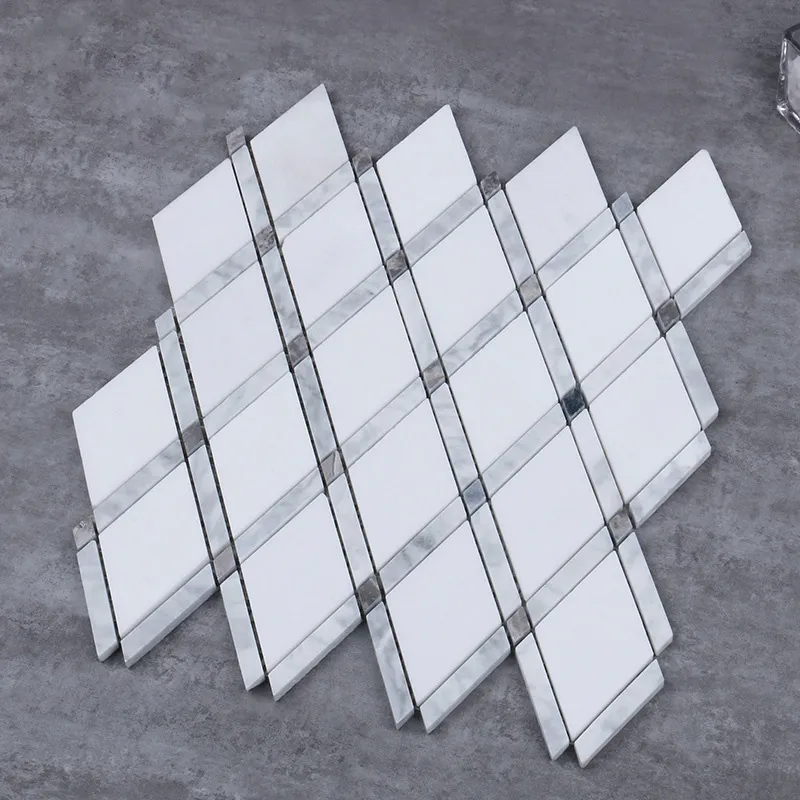 Cheep Price Square Polished White Marble with BV Certification