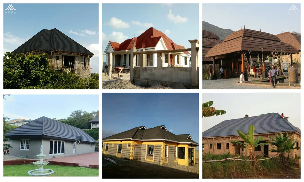 China Factory Hot Sale Corrugated Aluminum Steel Roof Tile Building Material Stone Coated Metal Roofing Sheet