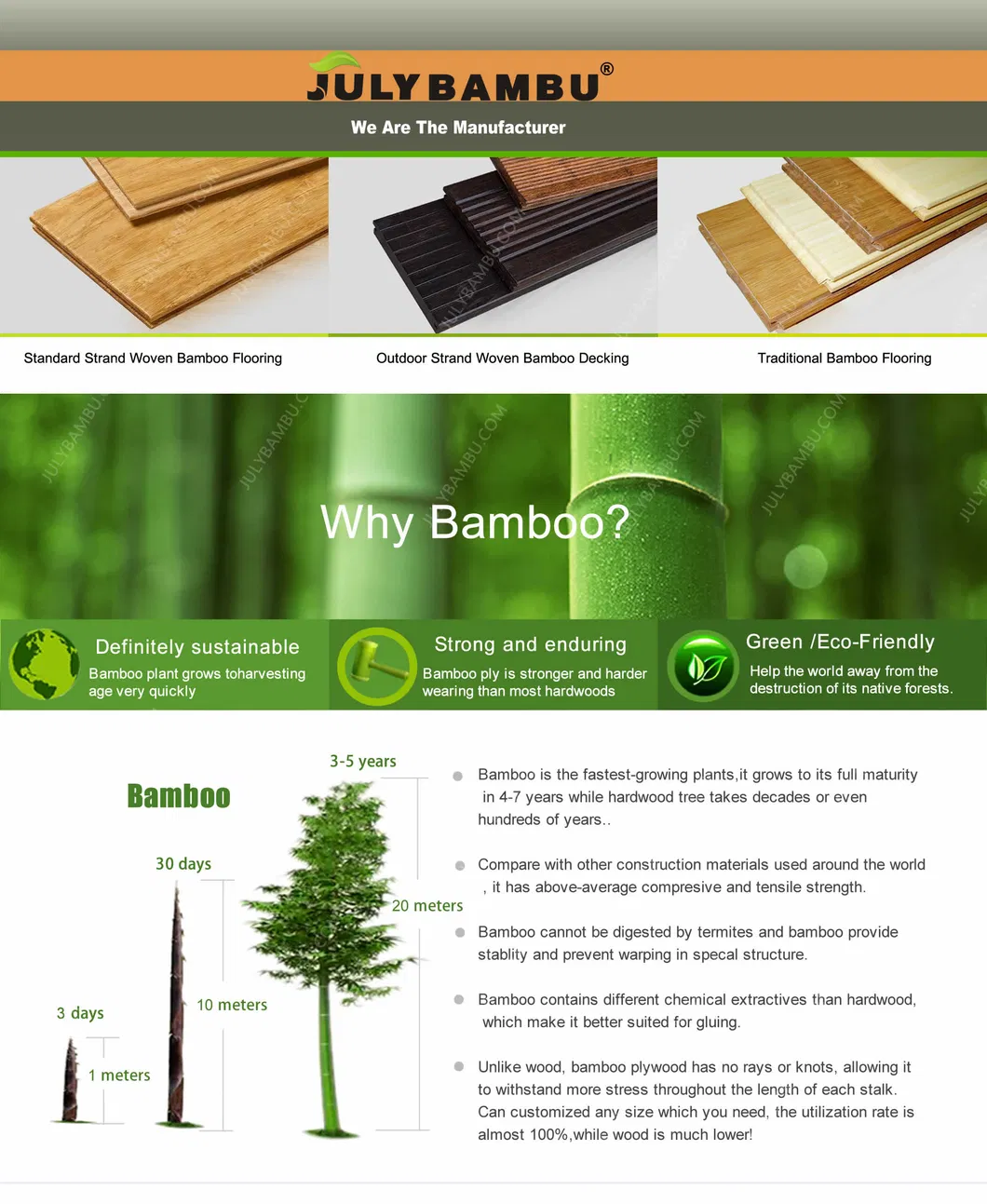 China Factory Laminated and Vertical Bamboo Hardwood Flooring Natural Strand Woven Bamboo Flooring for Indoor