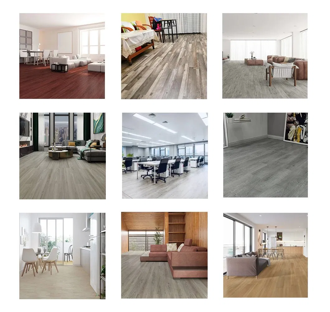 China Factory New Design Fire Resistant Uniclic Click PVC Vinyl Plank Flame Retardant PVC Spc Flooring