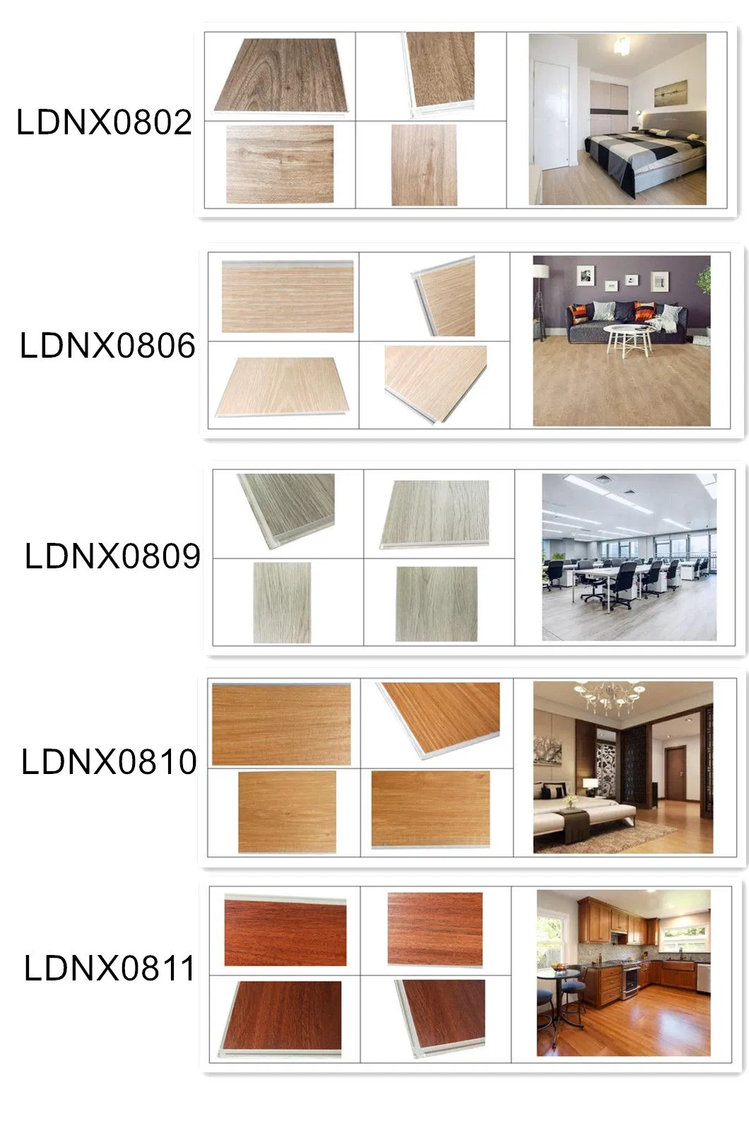China Factory New Design Fire Resistant Uniclic Click PVC Vinyl Plank Flame Retardant PVC Spc Flooring