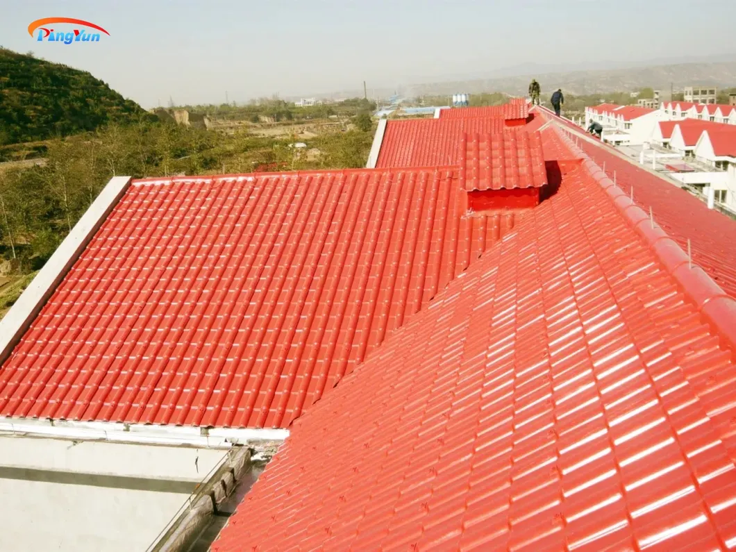China Heat Proof Synthetic Resin Roofing Tile Plastic Roof Sheets for House