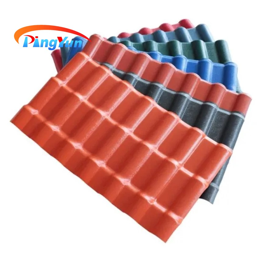 China Heat Proof Synthetic Resin Roofing Tile Plastic Roof Sheets for House