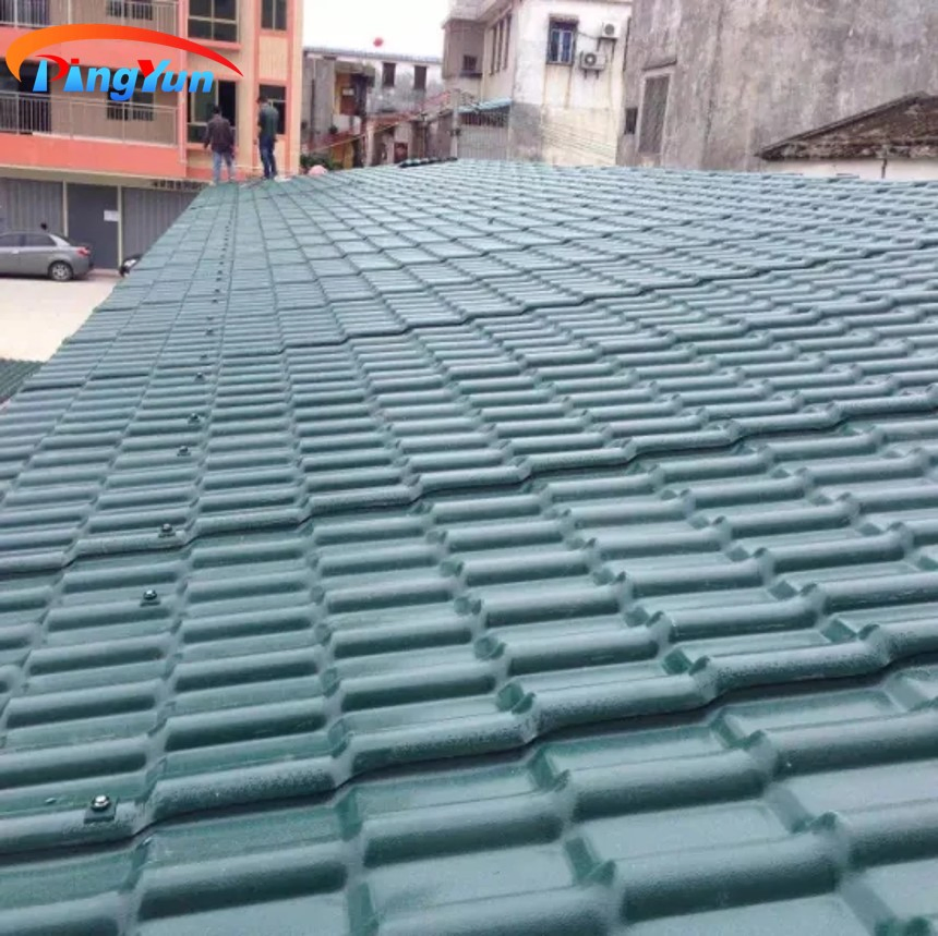 China Heat Resisted Spanish Roofing Sheet Plastic Roof Tile for House