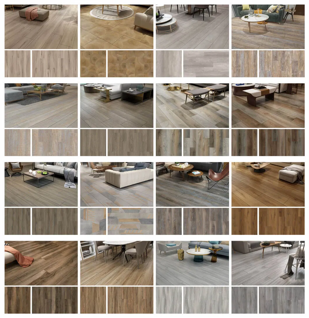 China Manufacturer Stone Plastic Composite Flooring Rigid Core Spc Wood Vinyl Plank Floor Click Tiles