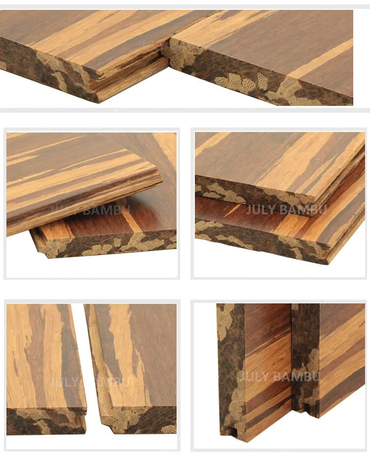 China Manufacturer Tiger Strip and Waterproof Strand Woven Bamboo Flooring