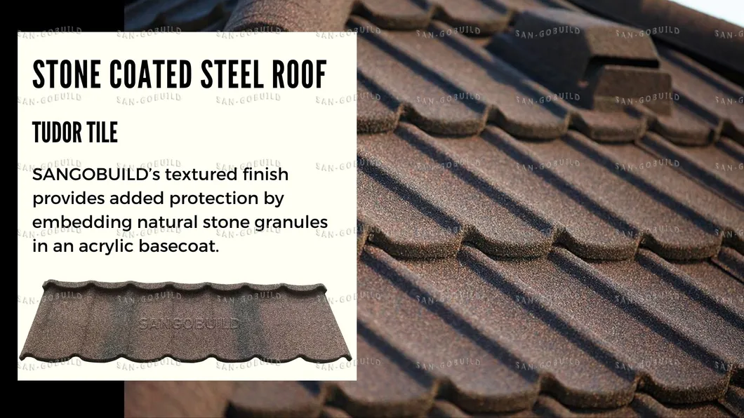Cold Insulation Stone Coated Roofing Tilestypes of Cayman Islands1340*420mm Stone Coated Roofing