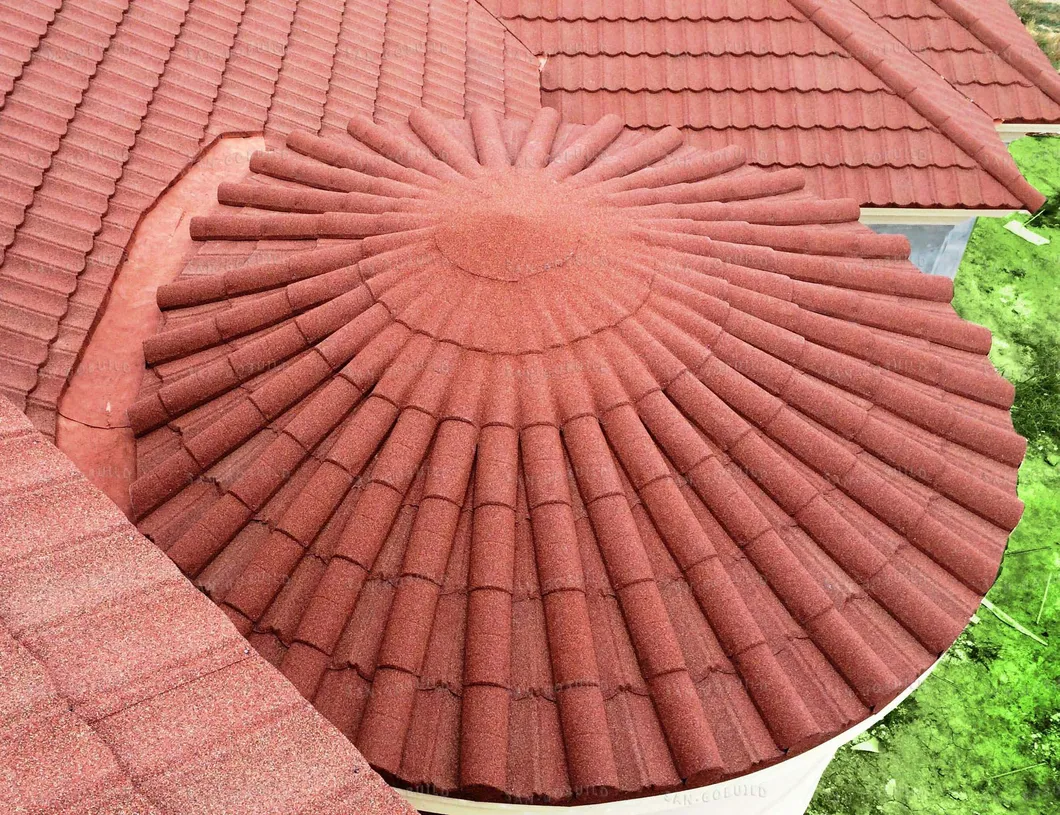 Cold Insulation Stone Coated Roofing Tilestypes of Cayman Islands1340*420mm Stone Coated Roofing