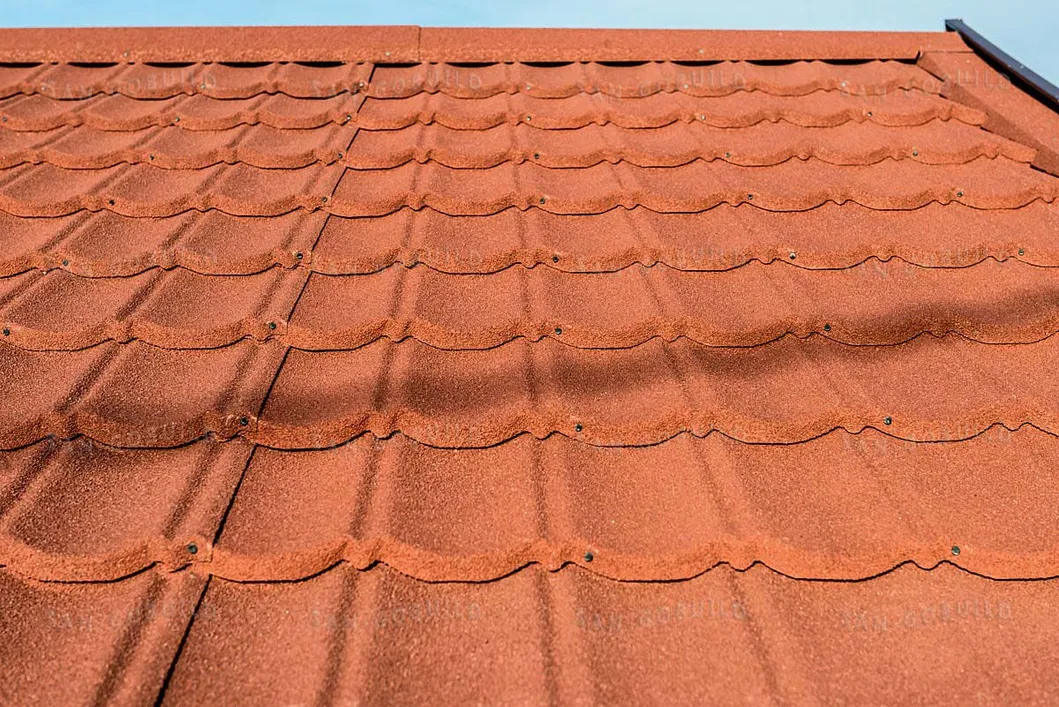 Cold Insulation Stone Coated Roofing Tilestypes of Cayman Islands1340*420mm Stone Coated Roofing