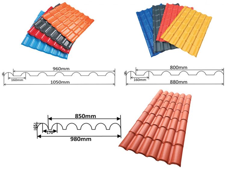 Cold Resistance Heatproof Good Quality ASA Resin Synthetic Roof Tile