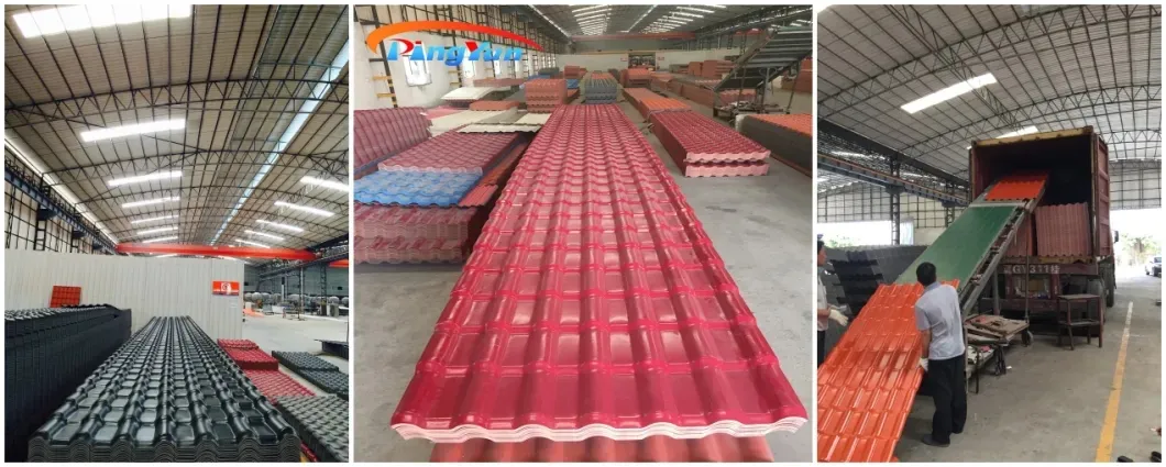 Colonial Roofing Tiles PVC UPVC Roof for Warehouse Factory Telhas PVC Roof Sheet