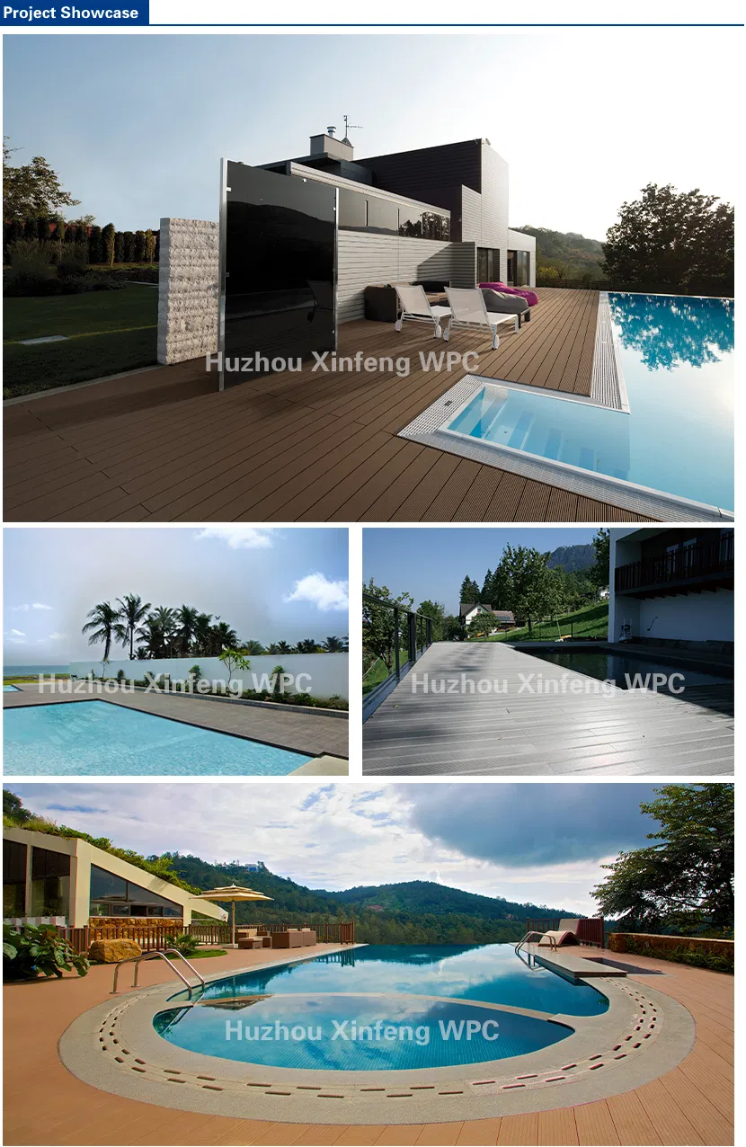 Color Customizable WPC Outdoor Decoration Decking Flooring