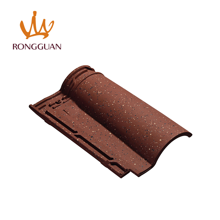 Colorful Environment Friendly Classical Arched Clay Roof Tile