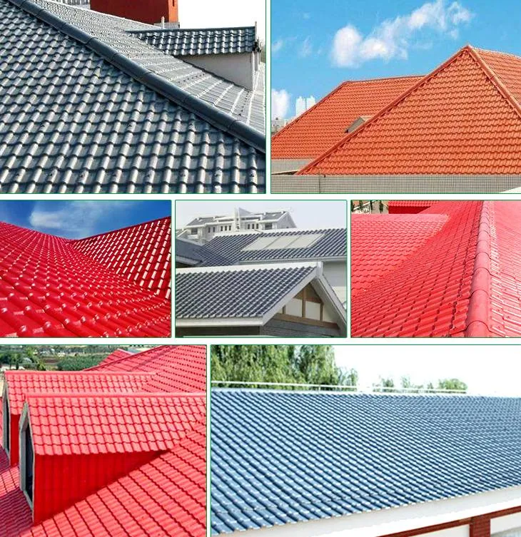 Colour Coated Sheets Synthetic Resin Roof Tile