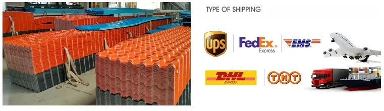 Colour Coated Sheets Synthetic Resin Roof Tile