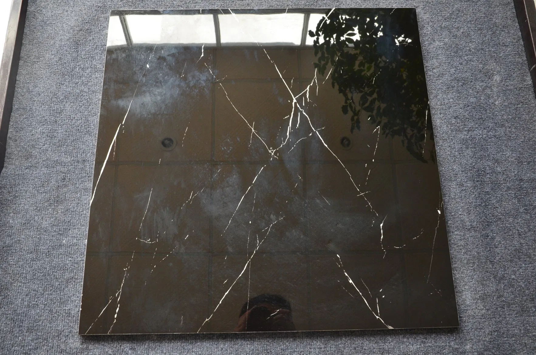 Columbus Ohio New York Soho Black Porcelain Floor Tile