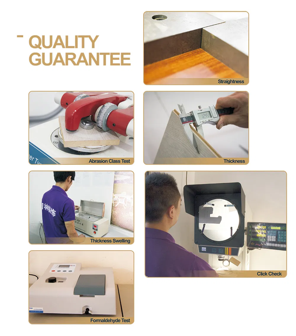 Commercial E1 HDF AC4 Embossed Elm V-Grooved Waterproof Laminate Flooring