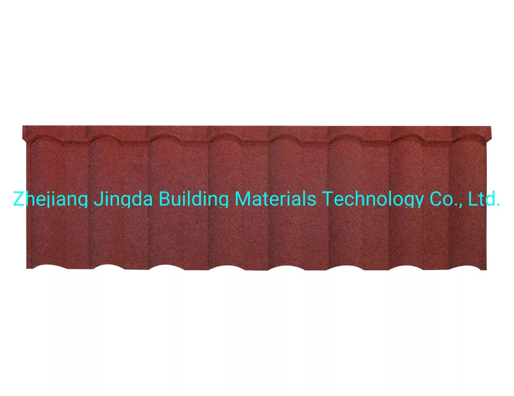Components for Modular Building/Light Steel Villa Steel Tiles with Colored Stone Coating Spanish Construction Material